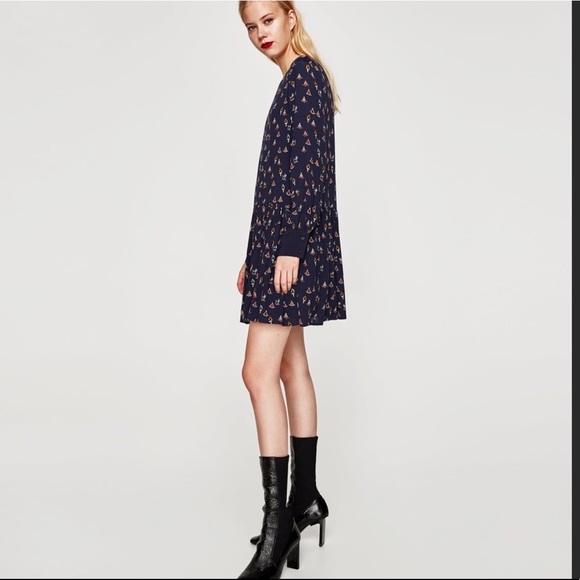 ❌SOLD❌ZARA TRF🧘‍♀️Yoga motif drop waist dress - Picture 7 of 8